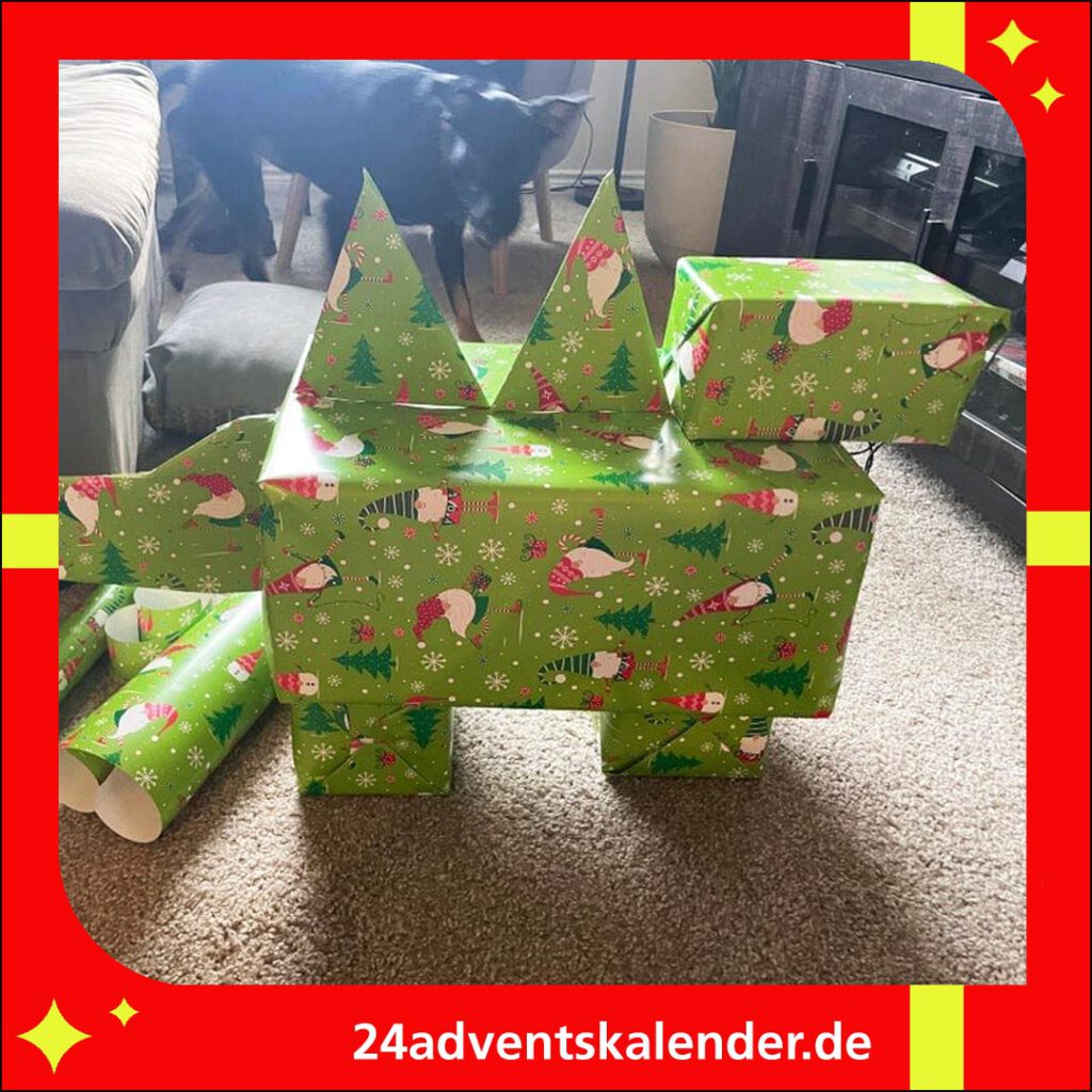 Weihnachtsgeschenk mal lustig - Geschenk phantasievoll für Opa einpacken