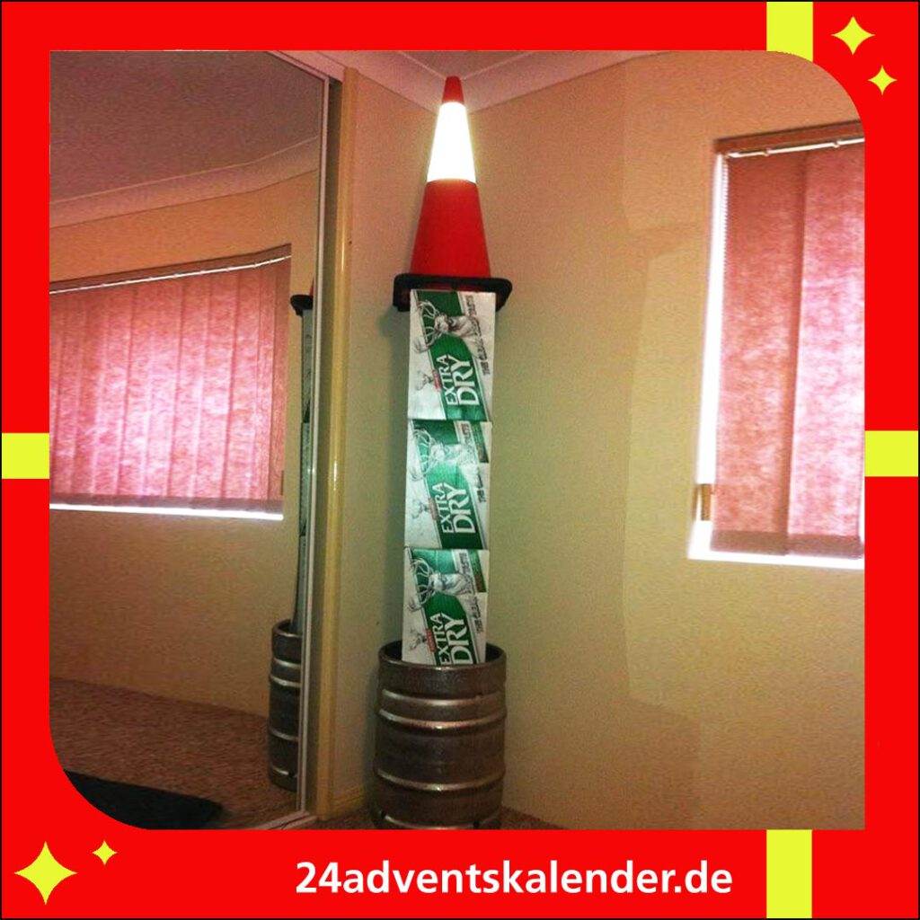 Idee für Tannenbaum einfach und lustig, um die Stimmung zu heben.