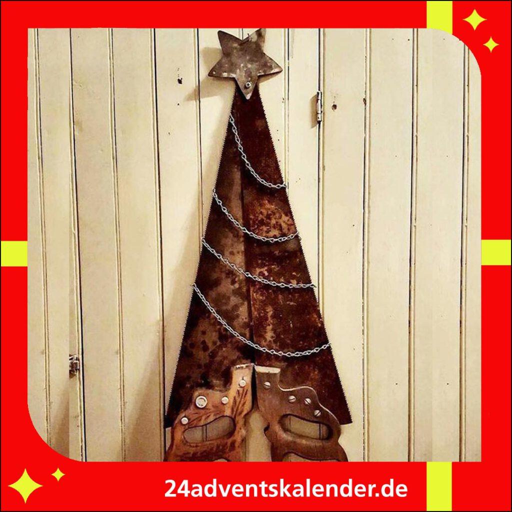 Tipp, um Weihnachtsbaum schnell und lustig zu kreieren und dabei Spaß zu haben.