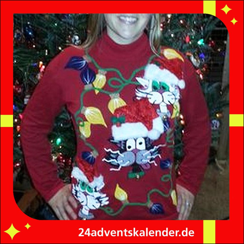 Tipp für einen außergewöhnlichen und ausgefallenen Pullover zu Weihnachten.