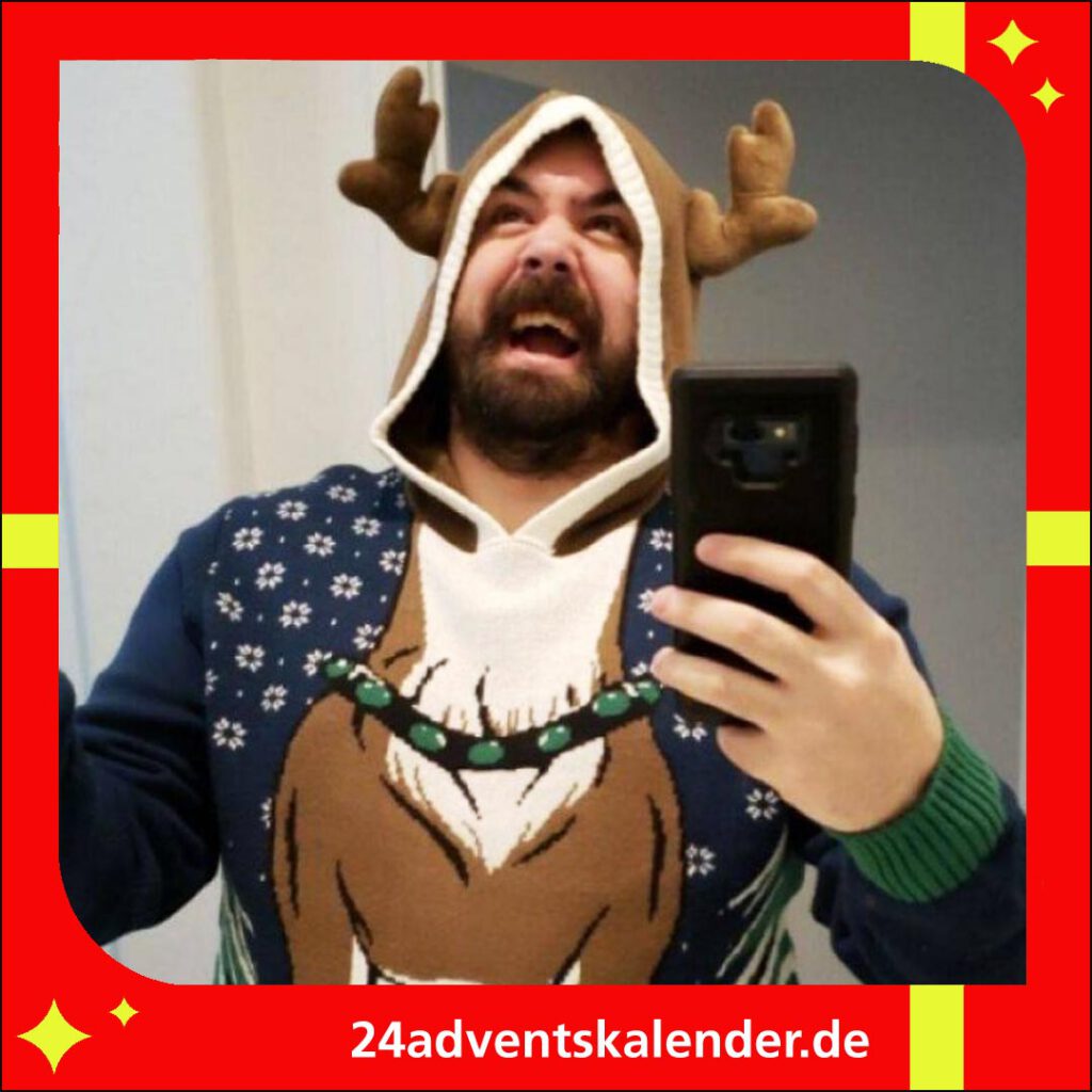 Vorschlag für einen schrillen und auffälligen Christmas Hoodie.