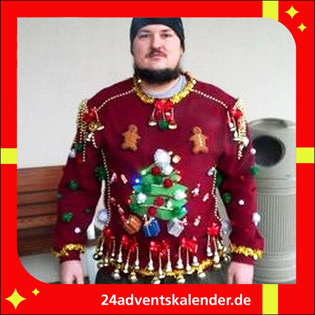 Sweater zu Weihnachten kann durchaus ausgefallen und kreativ sein.