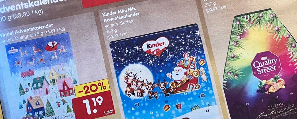 Angebote für Adventskalender im Prospekt von Netto