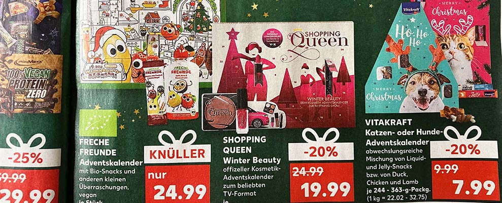Angebot für Adventskalender bei Kaufland